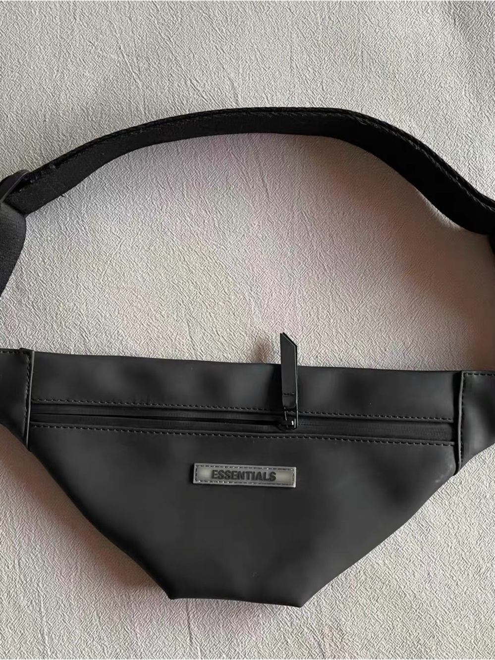 ESSENTIALS Black Men's Belt Bag - Minimal Everyday Carry